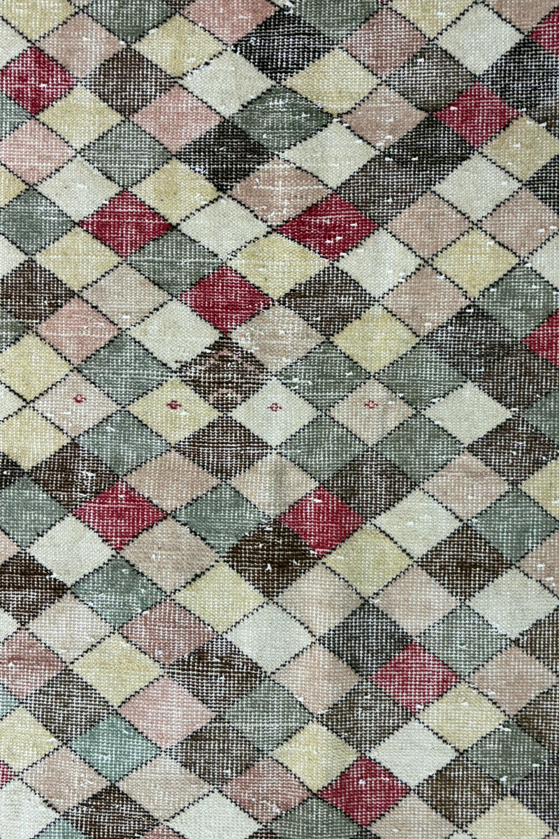 (4.6x11.5 ft) π§΅ Mixed Pattern Anatolian Runner Rug | Handwoven Wool Hallway Carpet