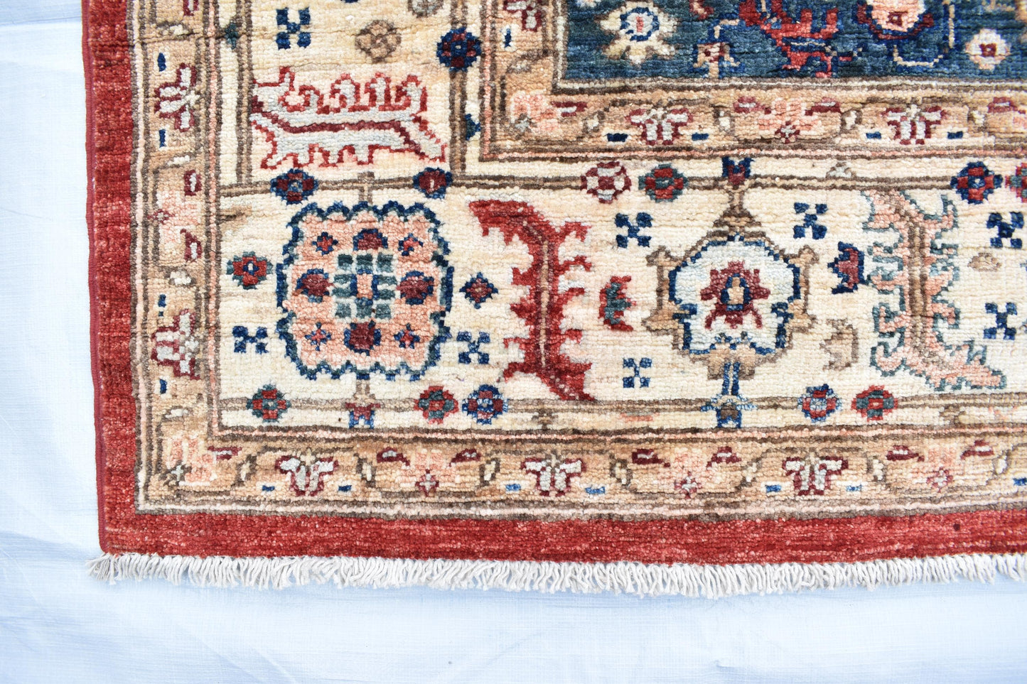 6x8 Harees Handmade Afghan Area Rug- Hand Knotted Wool Rug- Turkmen Oriental Rug- Soft Rug- Living Room Rug – Bedroom Rug
