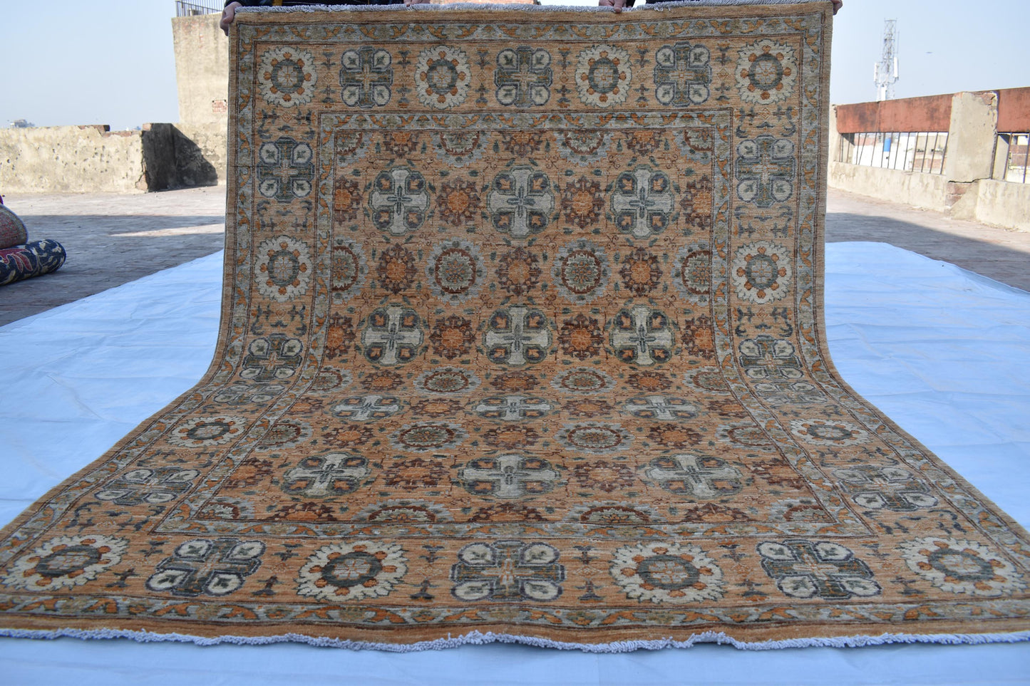 5x7 ZIGLER Rug, Top Quality Hand Woven Wool Afghan Rug, CHOBI Rug, Handmade Turkmen Rug, Modern Wool Rug, Living Room Rug