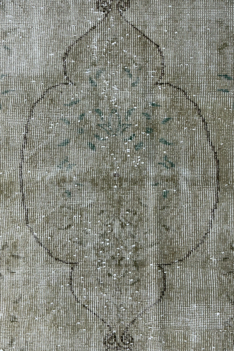 3.8x7.3 ft 🧶 Beige Anatolian Rug | Handwoven Wool Carpet