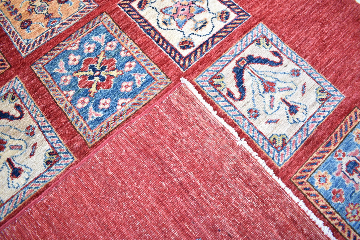 5x7 Top Quality Chobi Hand knotted Afghan Turkmen Rug, Wool Hand woven Rug, Modern Flooring Rug, Decor Rug, Living Room Rug