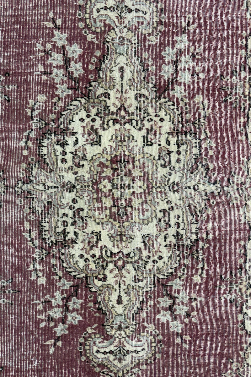 3.8x6.6 ft 🧵 Red Anatolian Rug | Handwoven Wool Carpet