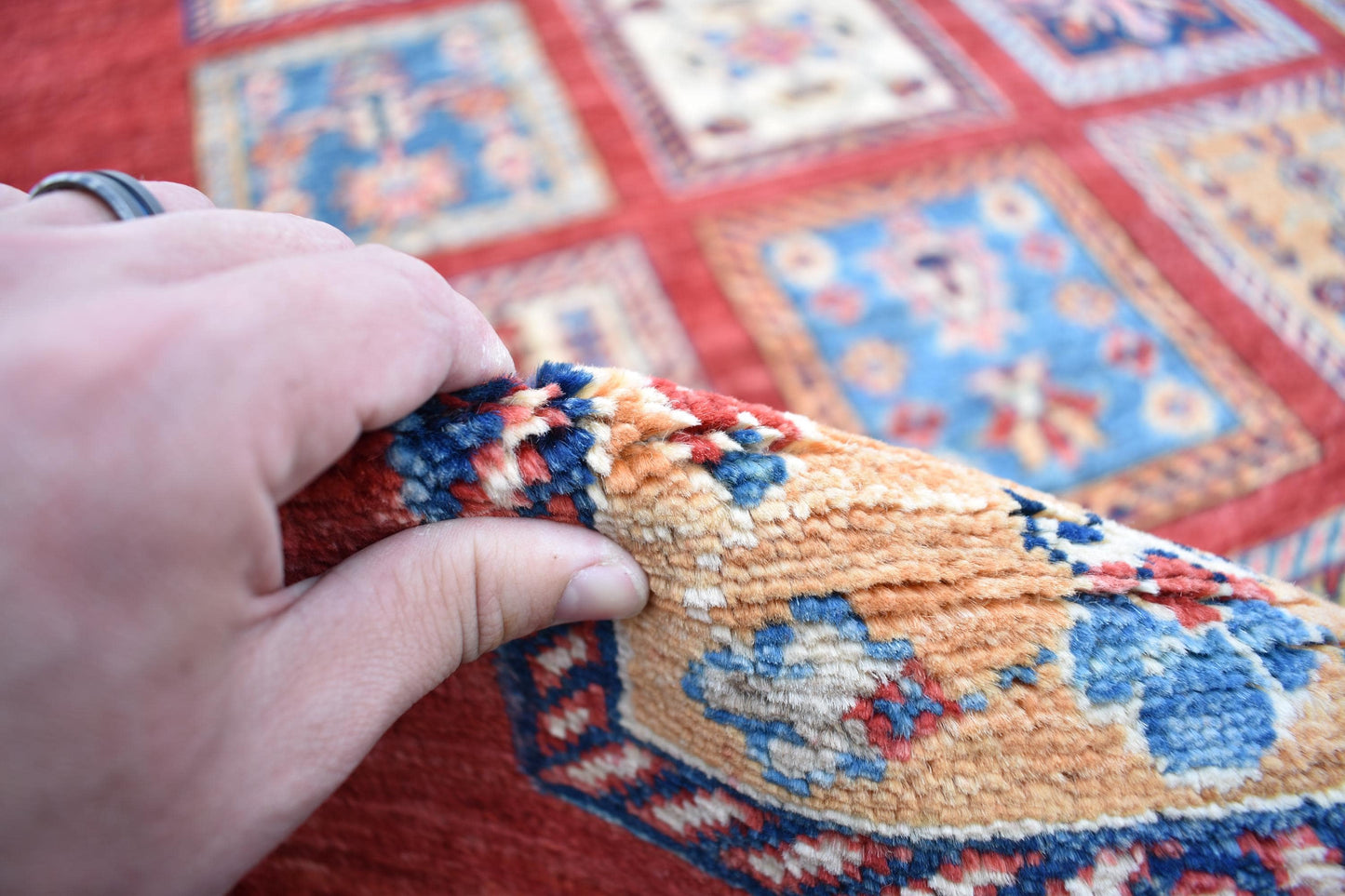 5x7 Top Quality Chobi Hand knotted Afghan Turkmen Rug, Wool Hand woven Rug, Modern Flooring Rug, Decor Rug, Living Room Rug