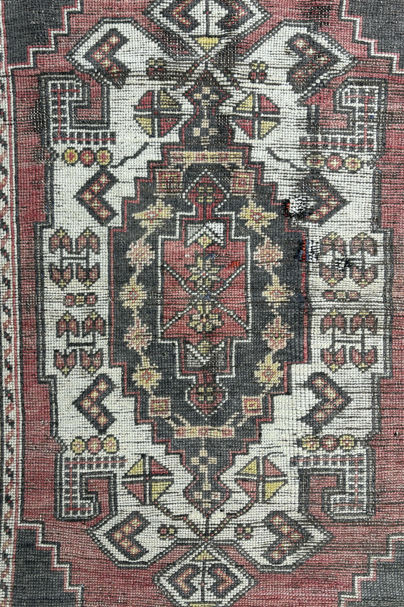 3.6x6.2 ft 🧵 Brown Anatolian Rug | Handwoven Wool Carpet