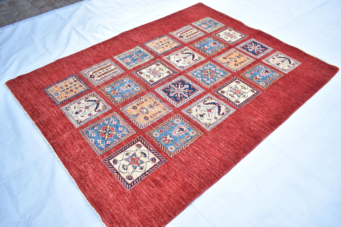 5x7 Top Quality Chobi Hand knotted Afghan Turkmen Rug, Wool Hand woven Rug, Modern Flooring Rug, Decor Rug, Living Room Rug