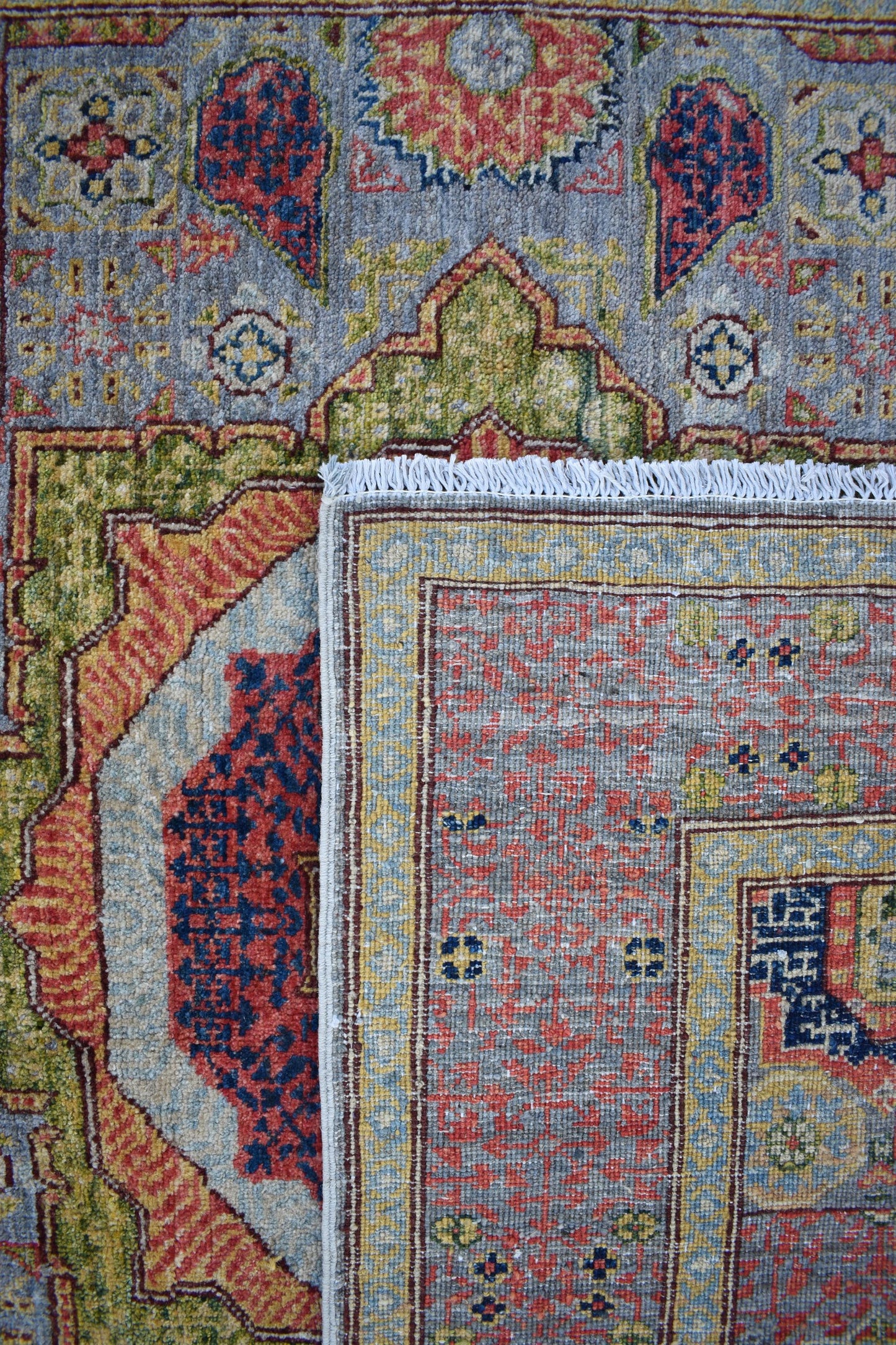 5x7 Mamluk Design Unique Piece- Afghan Oriental Area Rug- Hand Knotted Pure Wool Rug, Best For Living Room, Dinning Room and Bed Room