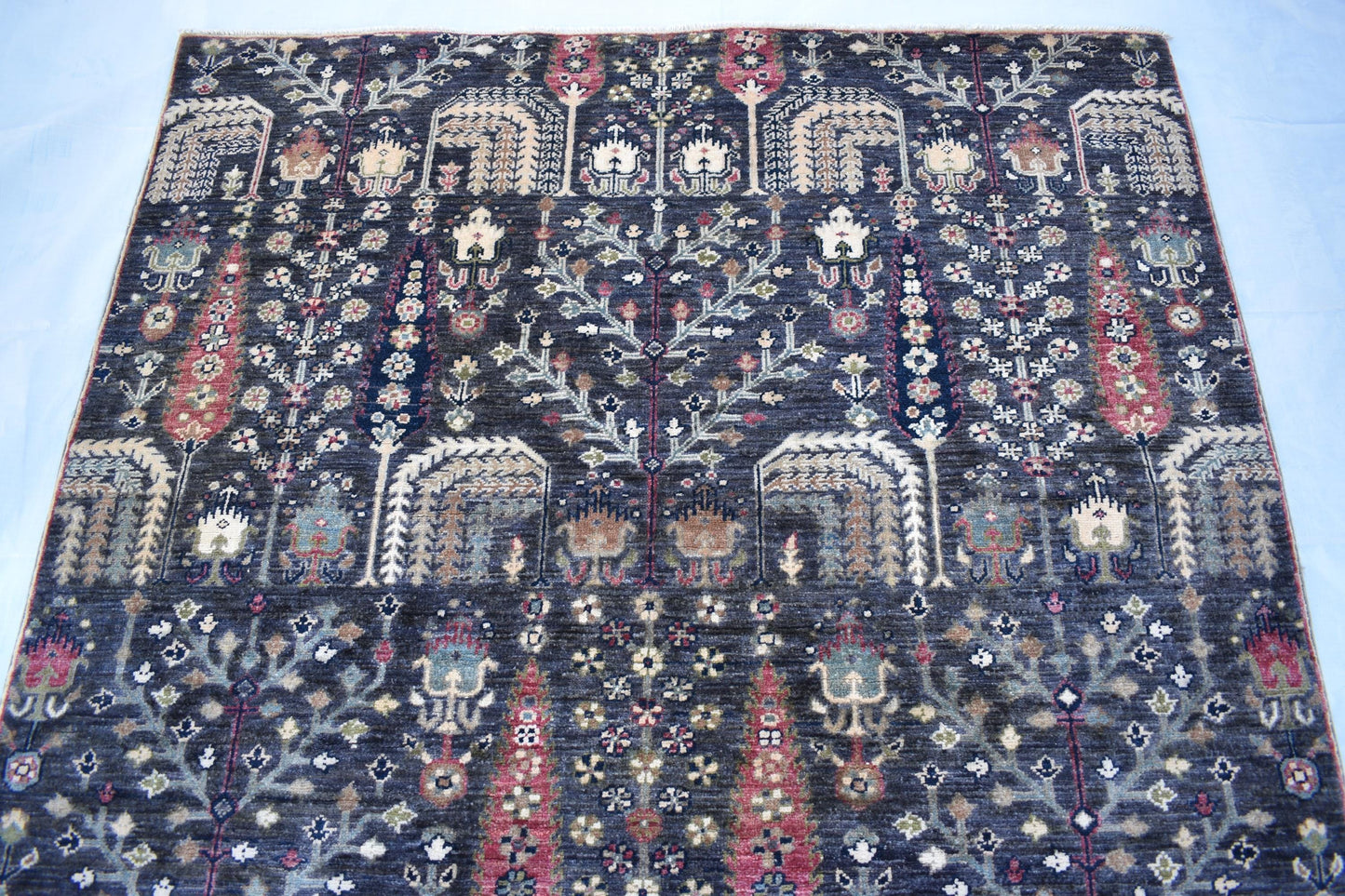 5x7 Unique Design Hand Knotted Wool Rug – Wool Rug – Handmade Soft wool Rug - Hand Knotted Modern Décor Rug - Living Room Rug – Bedroom Rug