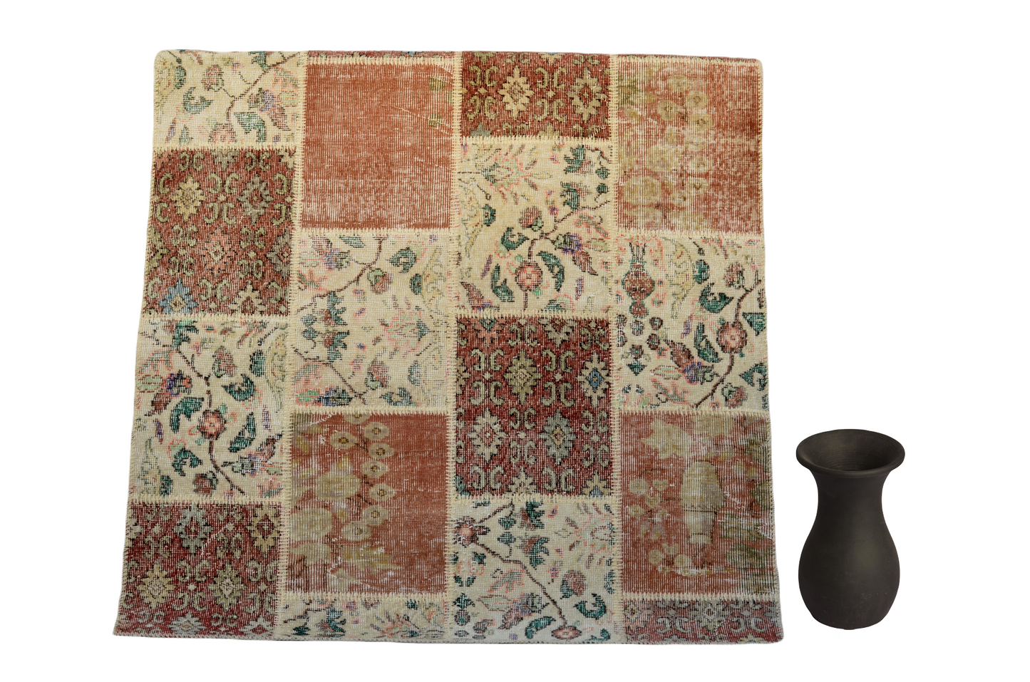 Handcrafted Patchwork Rug – Timeless Turkish Craftsmanship