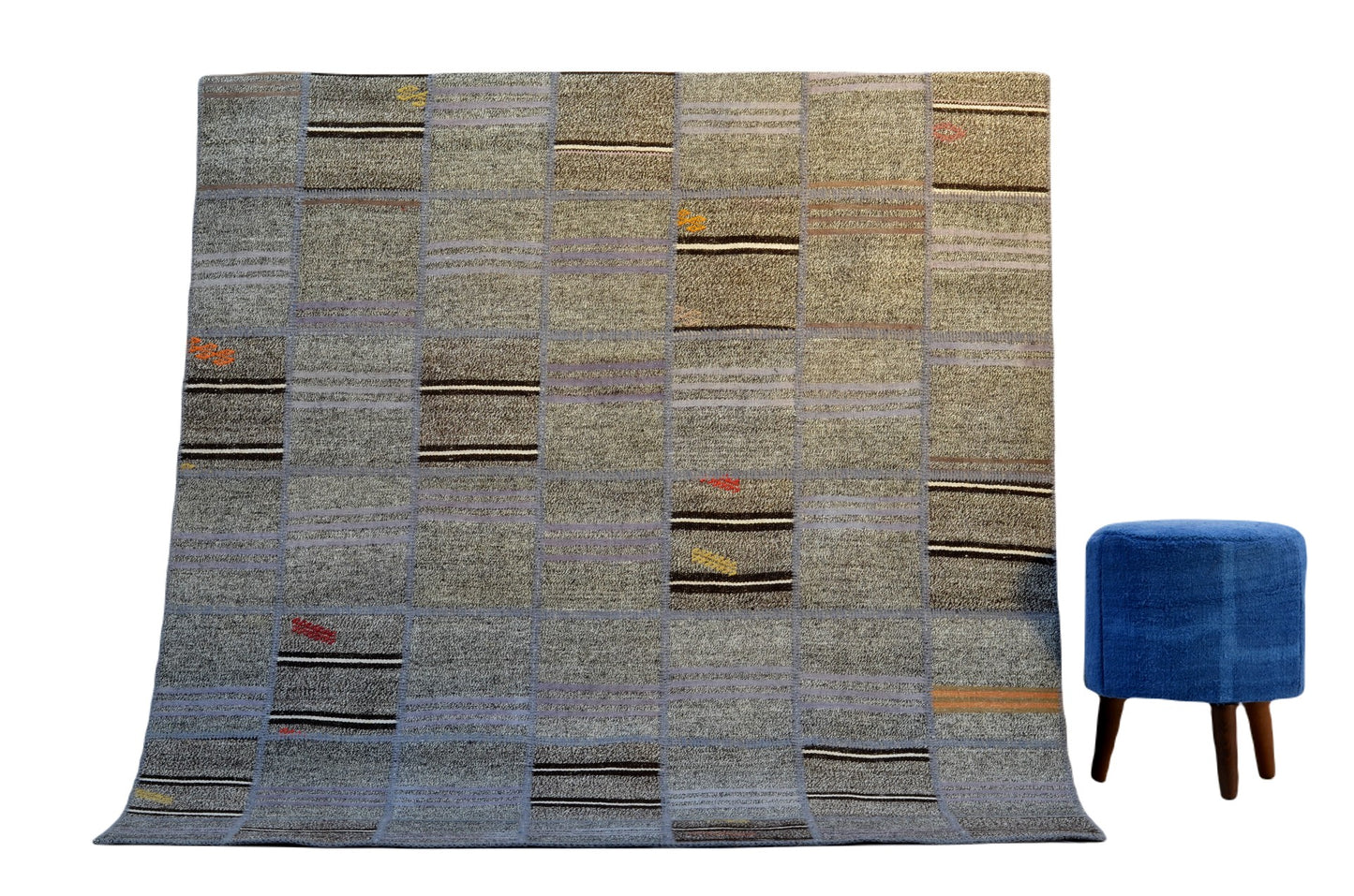 Handcrafted Patchwork Rug – Authentic Turkish Kilim Art