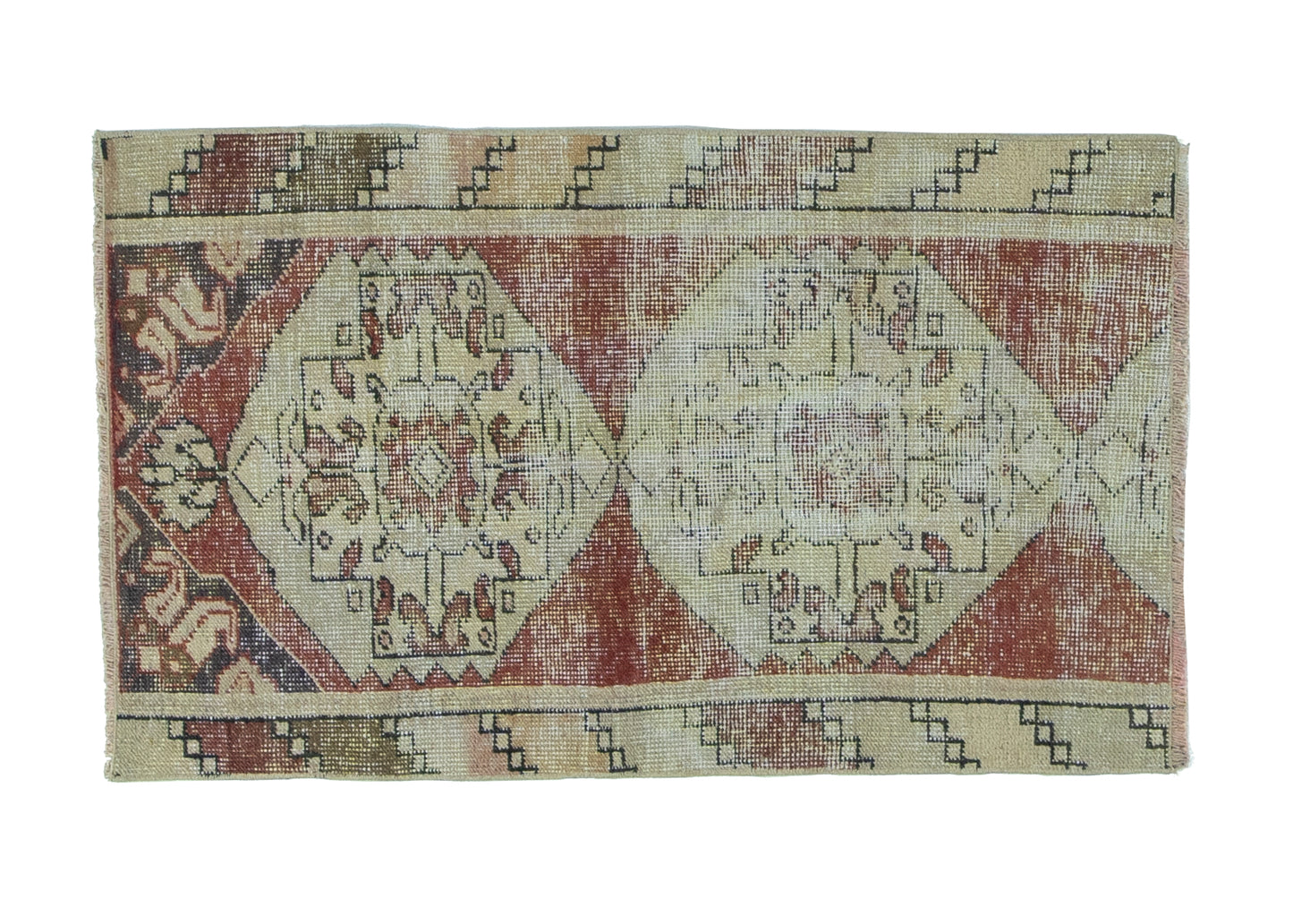 82x138 cm (2.7x4.5 ft) Anatolian Rug – Handwoven Cinnamon Color Wool Carpet