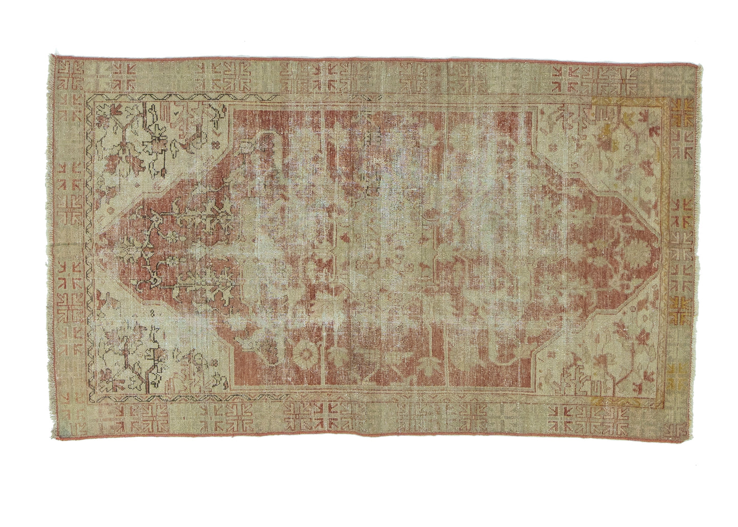 123x210 cm (4x6.9 ft) Anatolian Rug – Handwoven Cinnamon Color Wool Carpet