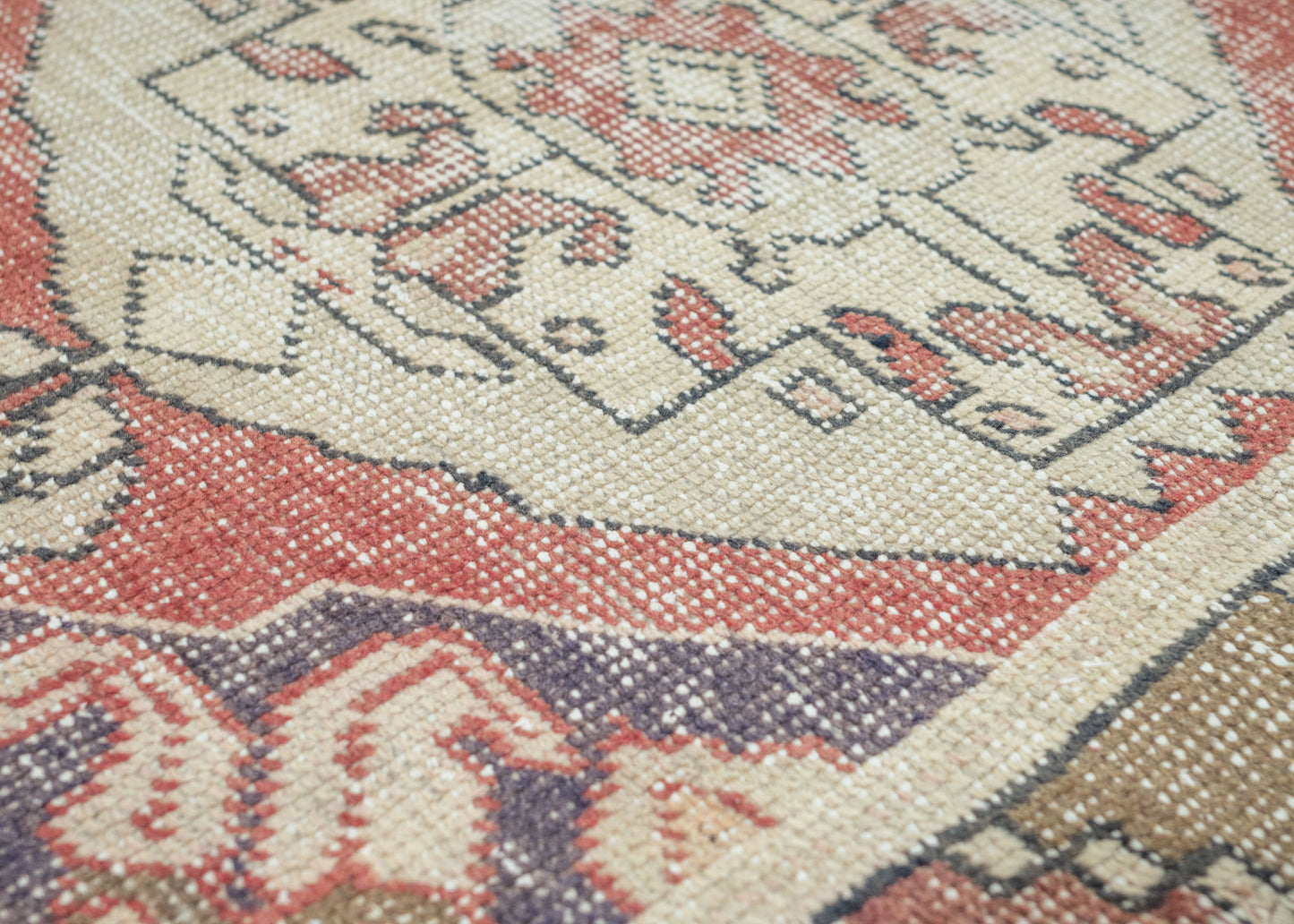 82x138 cm (2.7x4.5 ft) Anatolian Rug – Handwoven Cinnamon Color Wool Carpet