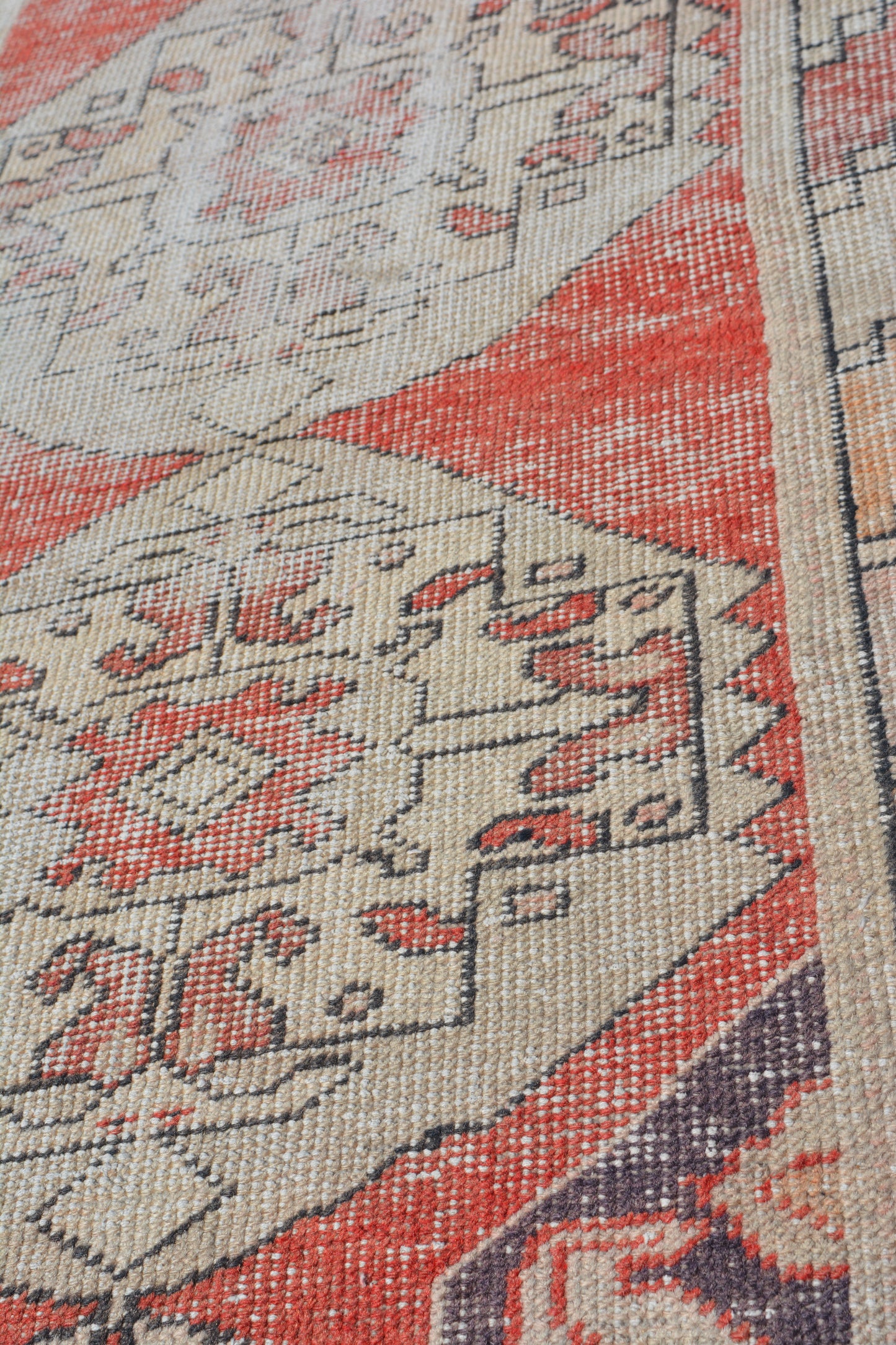 82x138 cm (2.7x4.5 ft) Anatolian Rug – Handwoven Cinnamon Color Wool Carpet