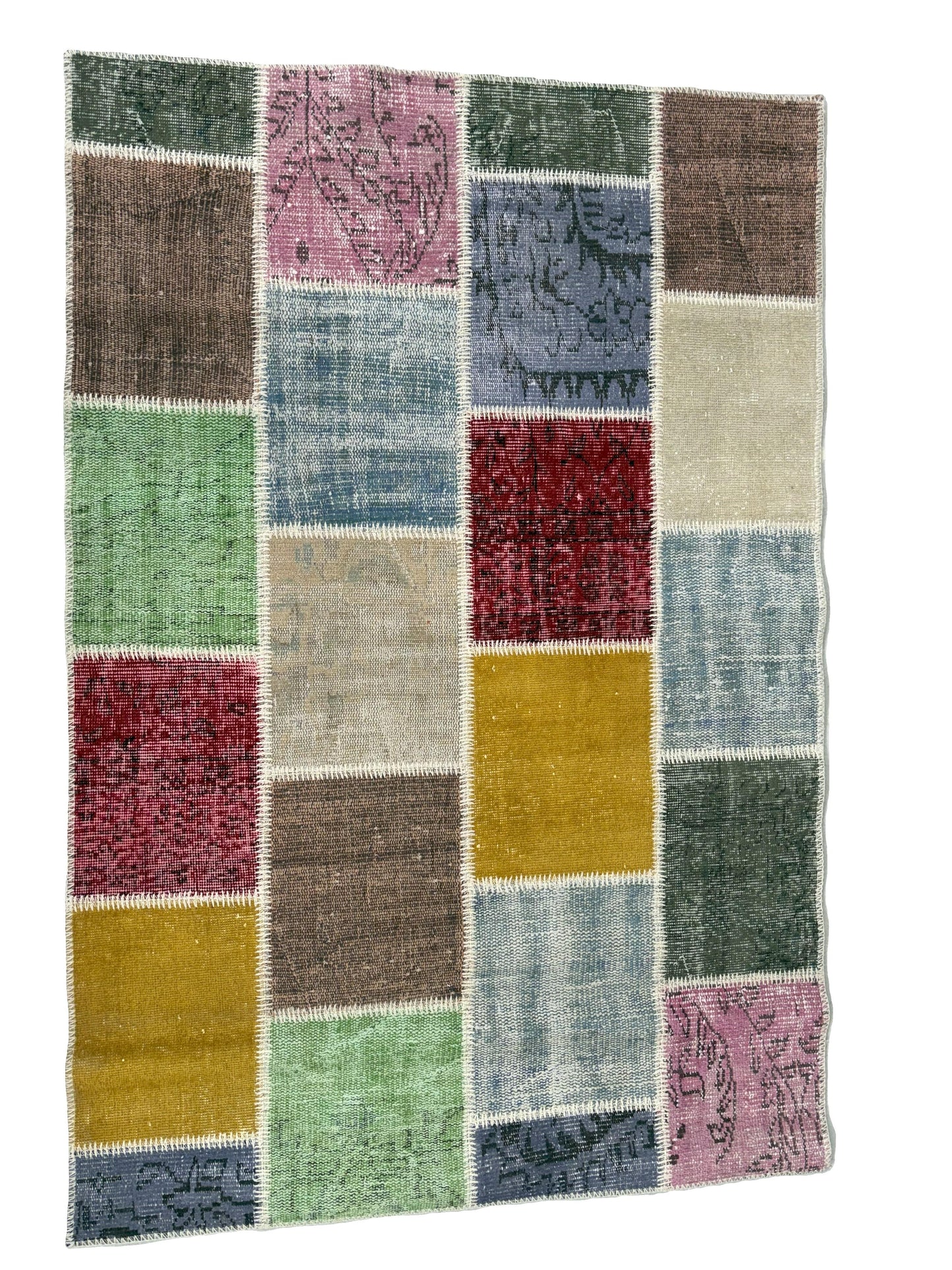 Handcrafted Patchwork Rug – Authentic Turkish Kilim Art