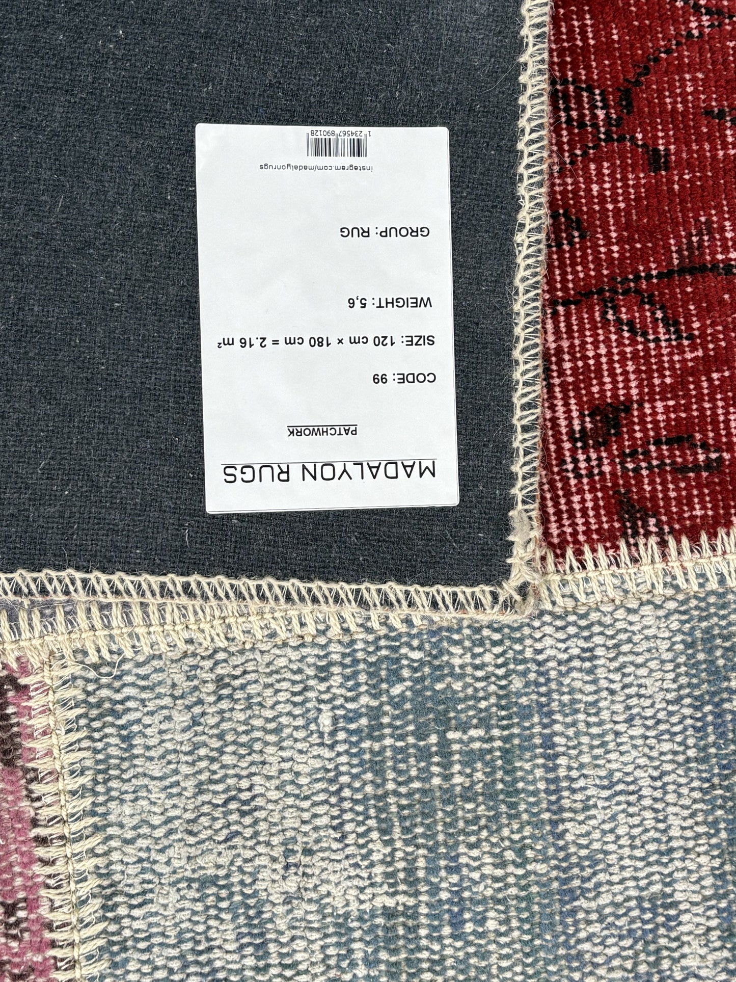 Handcrafted Patchwork Rug – Timeless Turkish Craftsmanship