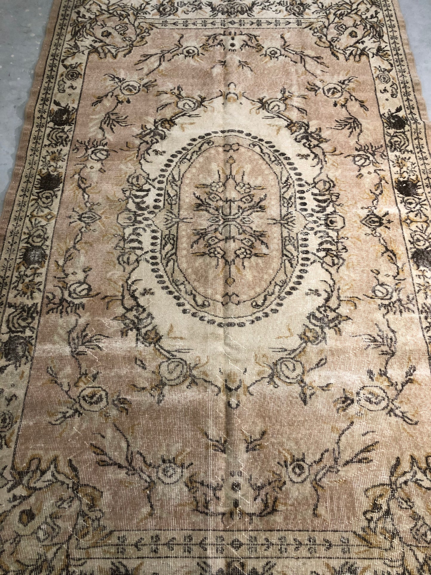 5.7x9.4 ft 🧵 Mixed Pattern Anatolian Rug | Handwoven Wool Carpet