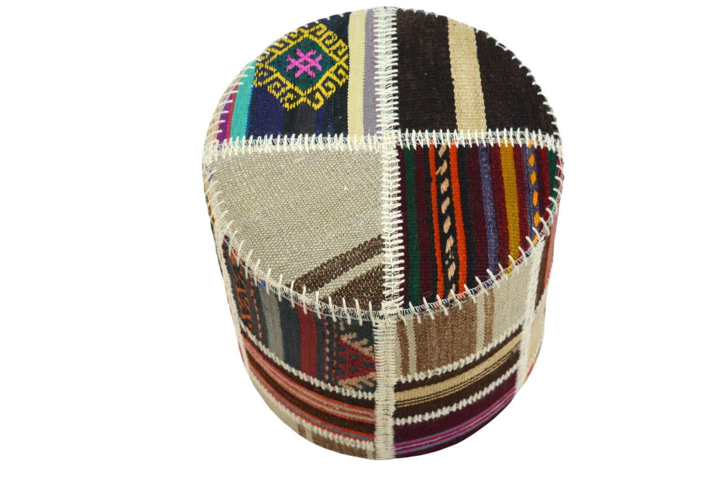🛋️ Elegant Handwoven Pouf – Perfect for Any Room Measuring 41x41 cm, Cozy and Stylish