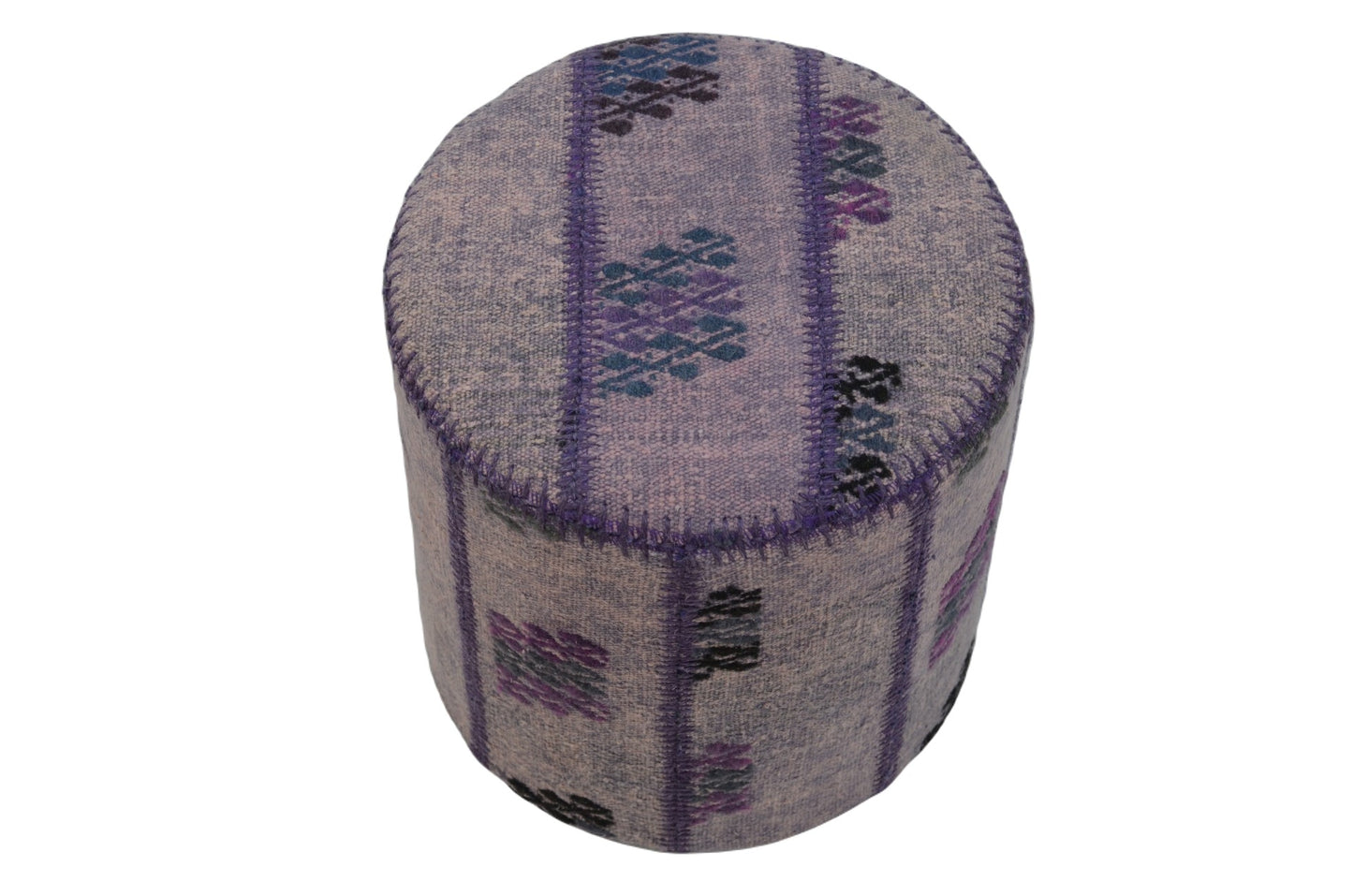 💫 Boho-Chic Pouf – Handcrafted & Versatile 41x41 cm, Decorative Ottoman for Your Home