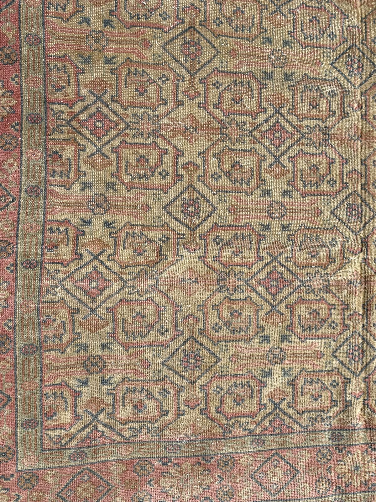 200x278 cm (6.6x9.1 ft) Anatolian Rug – Handwoven Wine Red Wool Carpet