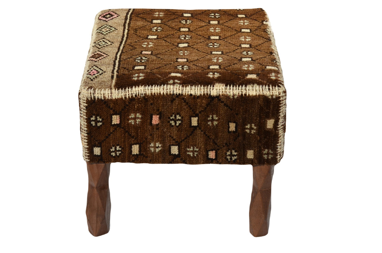 💫 Boho-Chic Pouf – Handcrafted & Versatile 41x41 cm, Decorative Ottoman for Your Home