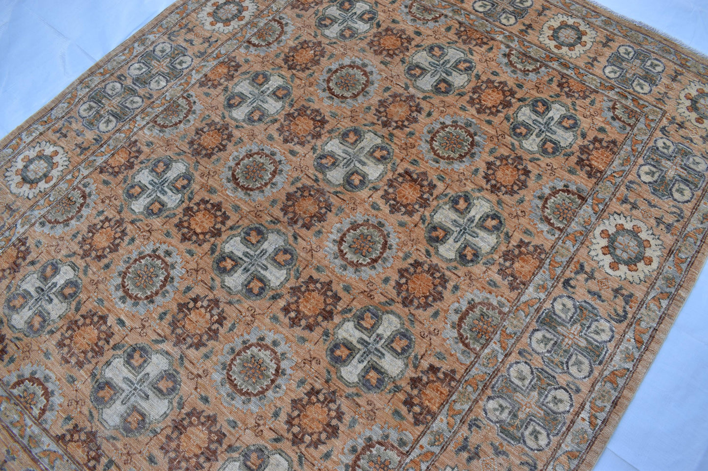 5x7 ZIGLER Rug, Top Quality Hand Woven Wool Afghan Rug, CHOBI Rug, Handmade Turkmen Rug, Modern Wool Rug, Living Room Rug