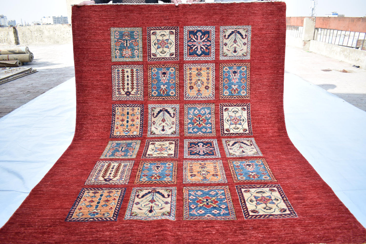 5x7 Top Quality Chobi Hand knotted Afghan Turkmen Rug, Wool Hand woven Rug, Modern Flooring Rug, Decor Rug, Living Room Rug