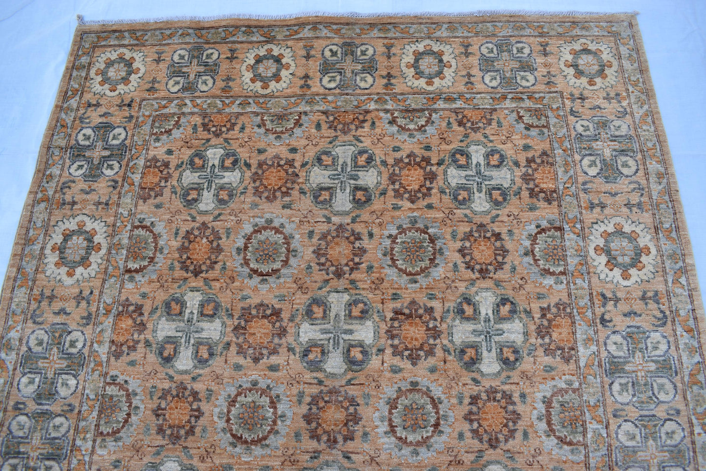 5x7 ZIGLER Rug, Top Quality Hand Woven Wool Afghan Rug, CHOBI Rug, Handmade Turkmen Rug, Modern Wool Rug, Living Room Rug