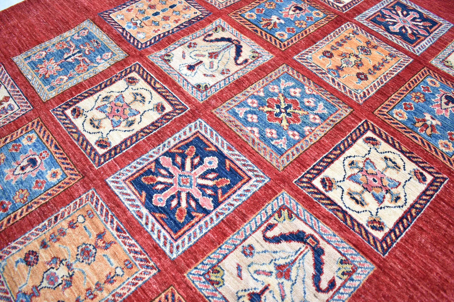 5x7 Top Quality Chobi Hand knotted Afghan Turkmen Rug, Wool Hand woven Rug, Modern Flooring Rug, Decor Rug, Living Room Rug