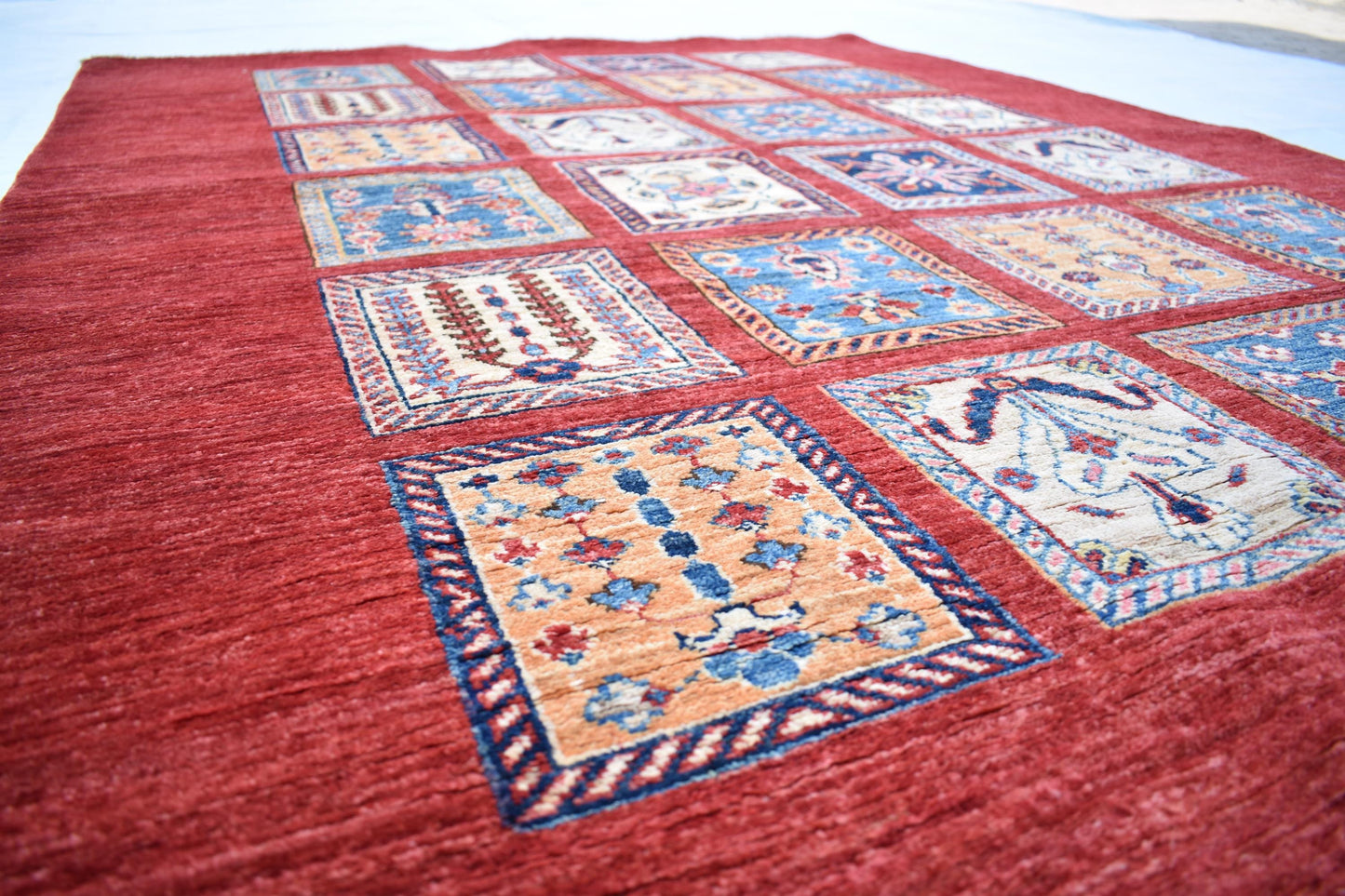 5x7 Top Quality Chobi Hand knotted Afghan Turkmen Rug, Wool Hand woven Rug, Modern Flooring Rug, Decor Rug, Living Room Rug
