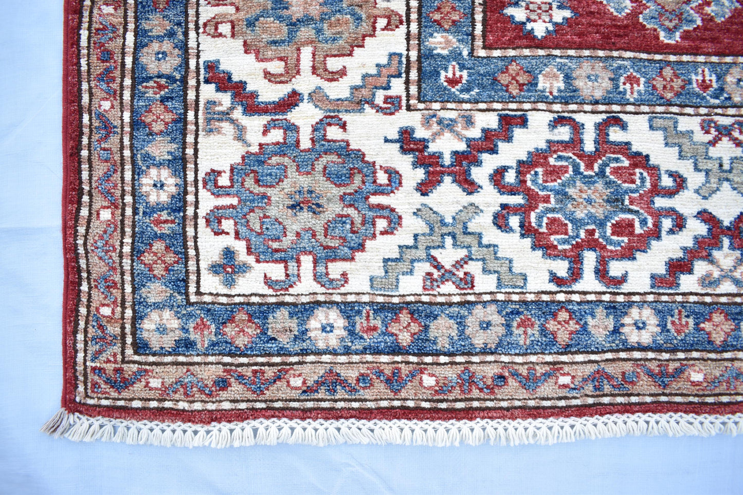 7x10 Red Kazak Oriental Rug, Hand Knotted Modern Area Rug, Handmade Soft Wool Rug, Décor Rug, Living Room Rug – Bedroom Rug