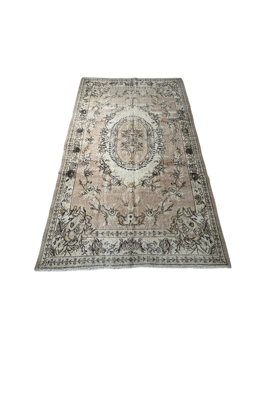 5.7x9.4 ft 🧵 Mixed Pattern Anatolian Rug | Handwoven Wool Carpet