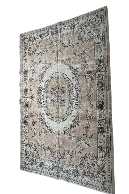 5.7x9.4 ft 🧵 Mixed Pattern Anatolian Rug | Handwoven Wool Carpet