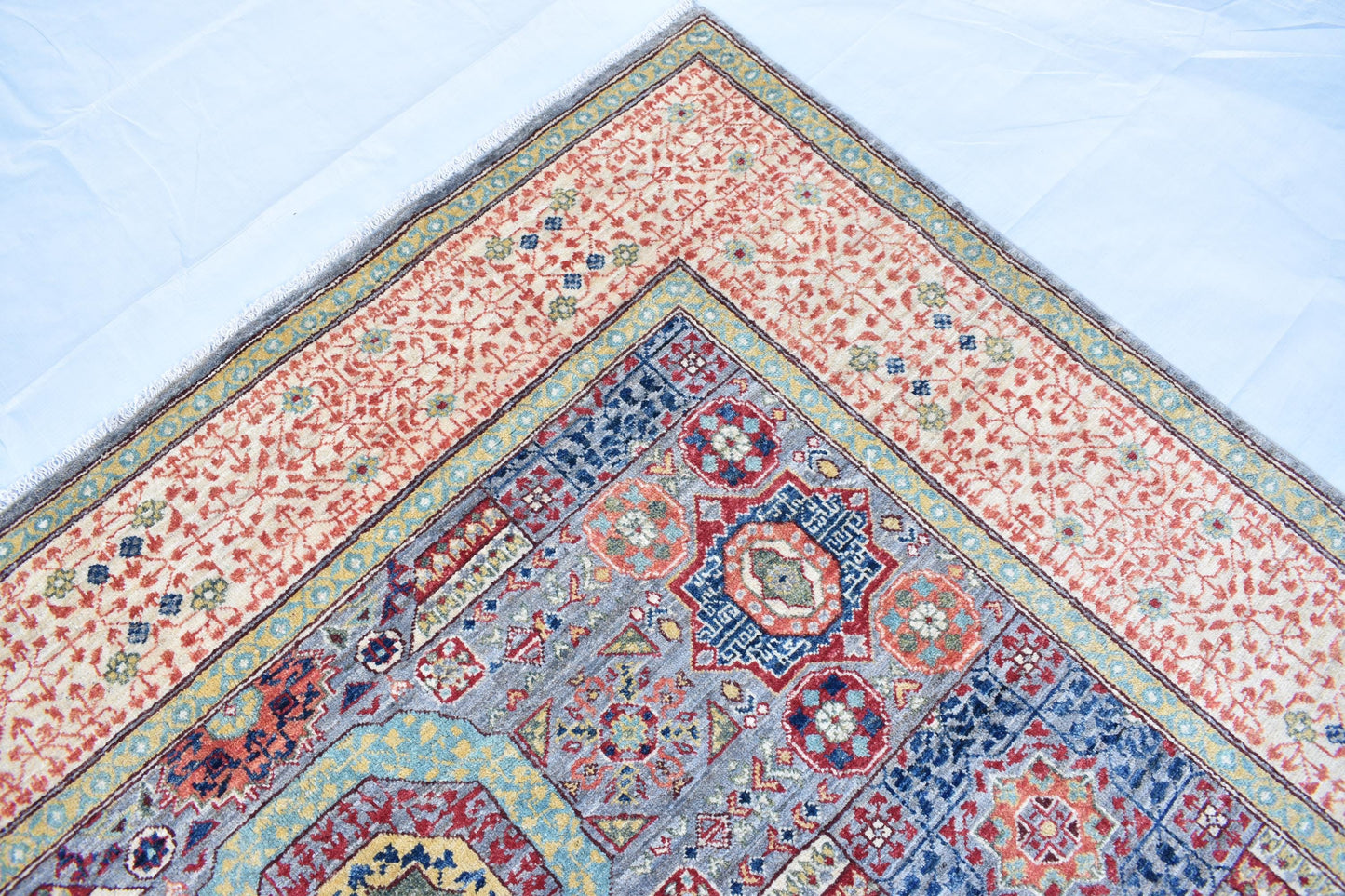 7x10 Mamluk Design Handmade Unique Wool Rug, Pure Wool Rug, Décor Rug, Soft Rug Best For Living Room, Dinning Room
