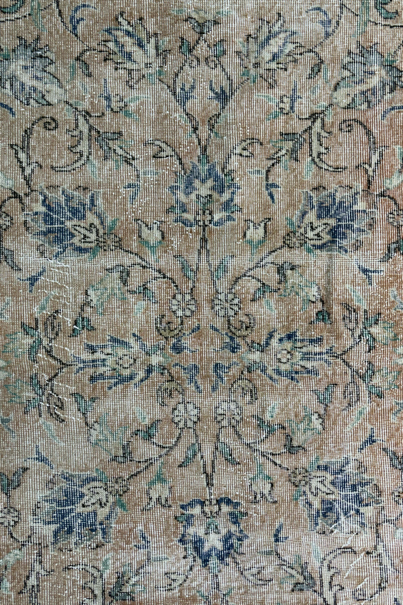 170x280 cm (5.6x9.1 ft) 🌿 Beige & Pink Anatolian Handwoven Wool Rug | Vintage Turkish Carpet