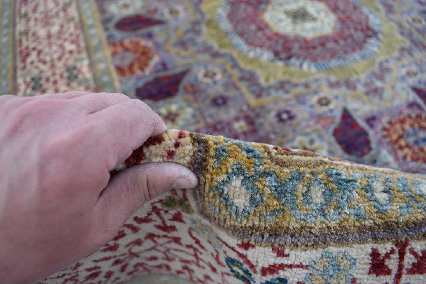 5x7 Fine Mamluk Design Unique Piece- Afghan Oriental Area Rug- Hand Knotted Pure Wool Rug, Best for Living Room, Dining Room and Bed Room