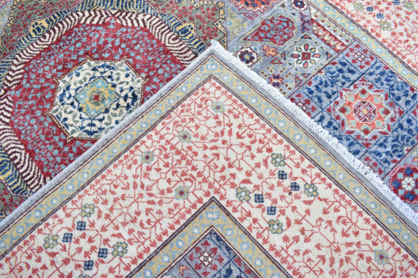 7x10 Mamluk Design Handmade Unique Wool Rug, Pure Wool Rug, Décor Rug, Soft Rug Best For Living Room, Dinning Room