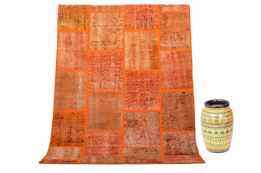 Authentic Turkish Patchwork Rug – Unique Handmade Design