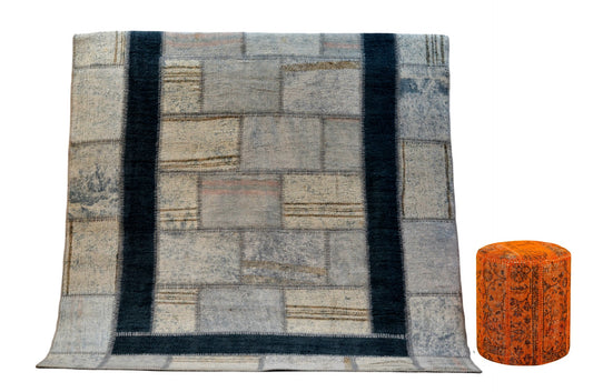 Handmade Patchwork Carpet – Colorful Turkish Heritage