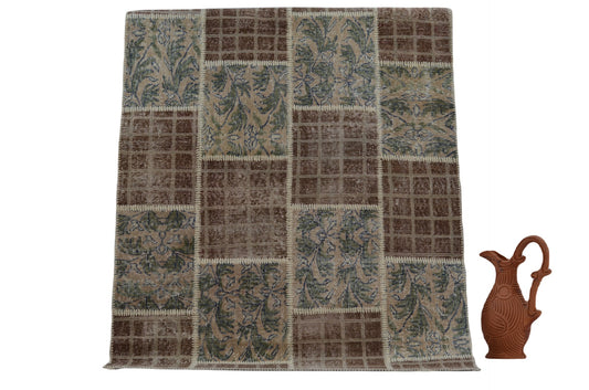 Turkish Handwoven Patchwork Rug – Bold & Beautiful Design