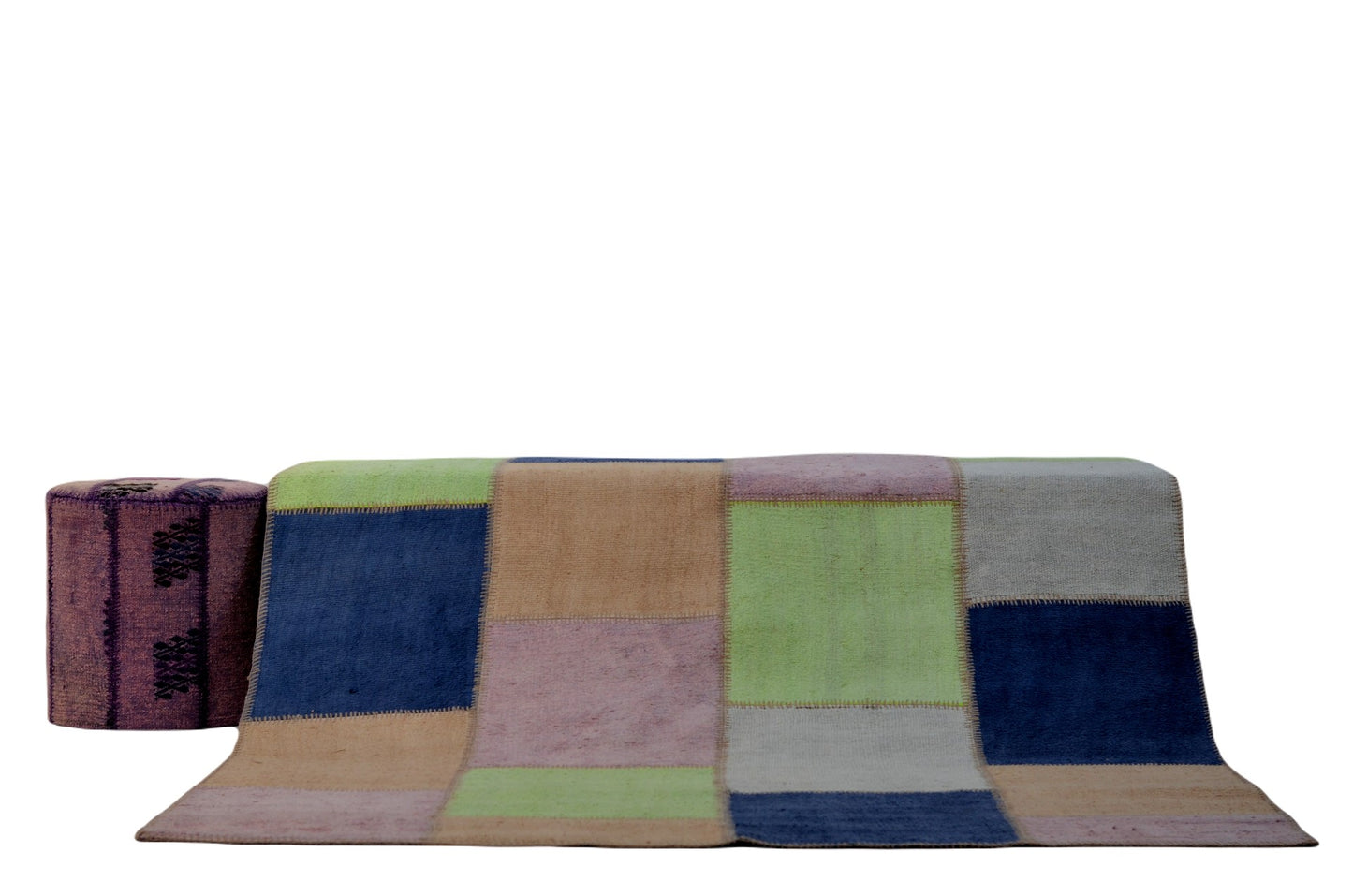 Handcrafted Patchwork Rug – Timeless Turkish Craftsmanship
