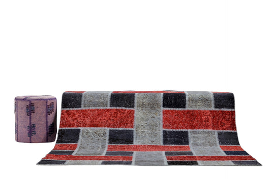 Handmade Patchwork Carpet – Colorful Turkish Heritage