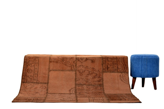 Authentic Handcrafted Turkish Patchwork Rug – Rustic Charm