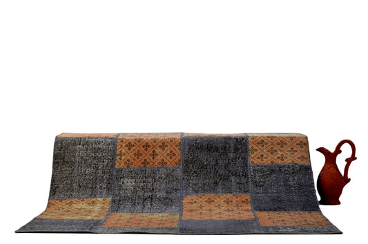 Authentic Turkish Patchwork Rug – Unique Handmade Design