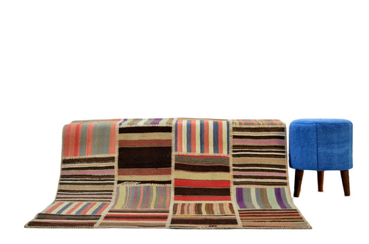 Turkish Patchwork kilim Rug – Traditional Handmade Masterpiece