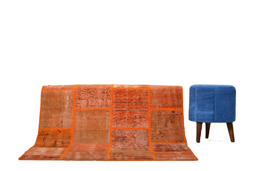 Authentic Turkish Patchwork Rug – Unique Handmade Design