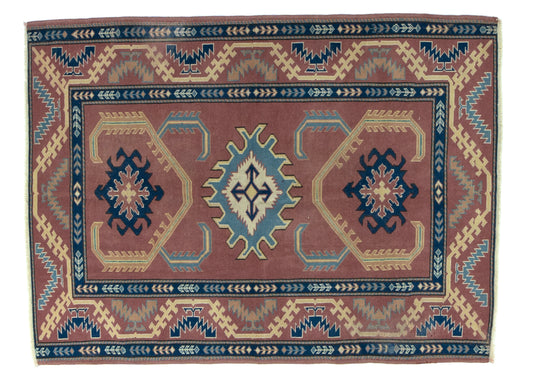 80x181 cm (2.6x5.9 ft) Anatolian Rug – Handwoven Beige Wool Carpet