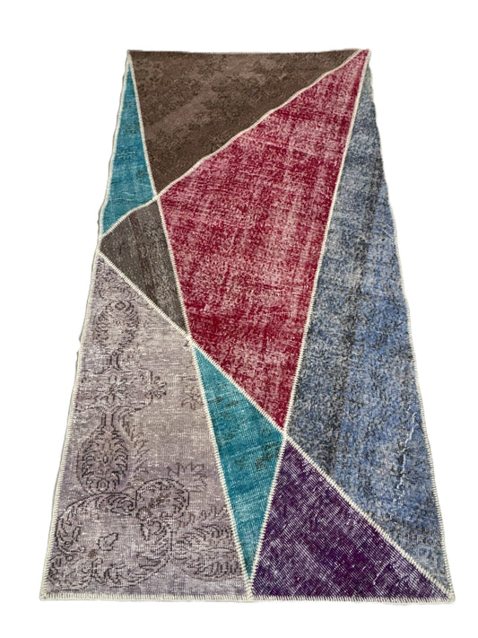 Vintage Handmade Patchwork Carpet – Turkish Kilim Heritage
