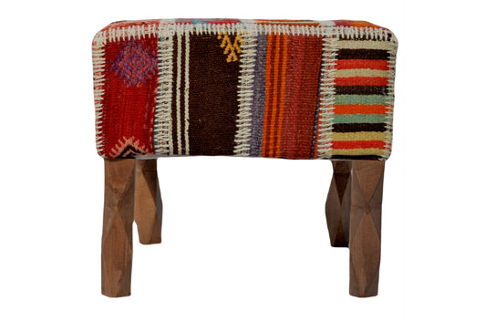 💫 Boho-Chic Pouf – Handcrafted &amp; Versatile 41x41 cm, Decorative Ottoman for Your Home