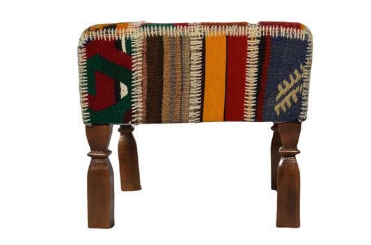 💫 Boho-Chic Pouf – Handcrafted &amp; Versatile 41x41 cm, Decorative Ottoman for Your Home