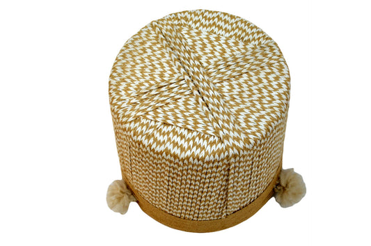 🛋️ Elegant Handwoven Pouf – Perfect for Any Room Measuring 41x41 cm, Cozy and Stylish